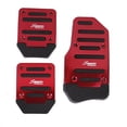 thumbnail image 2 of 3pcs Non-Slip Racing Manual Car Truck Pedals Pad Cover Set Red, 2 of 5
