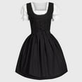 thumbnail image 2 of ANINEO Women Plus Size German Dress Square Neck Apron Oktoberfest Dirndl Comfy Maid Uniform Festival Waitress Girl, 2 of 4