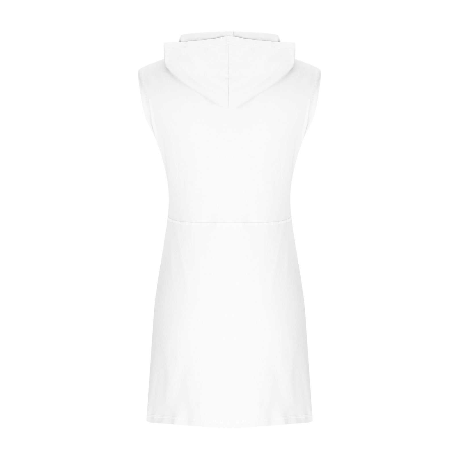 Athletic Dress For Women Sevevn Women's Fitness Outdoor Casual Sleeveless Hoodie Half Zip Sports Mini Tennis Dress No Lining Sleeveless Crew Neck Dress