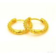 thumbnail image 5 of NuoTaiTec Lady's Hoops Earrings 23k Gold Plated, 5 of 7