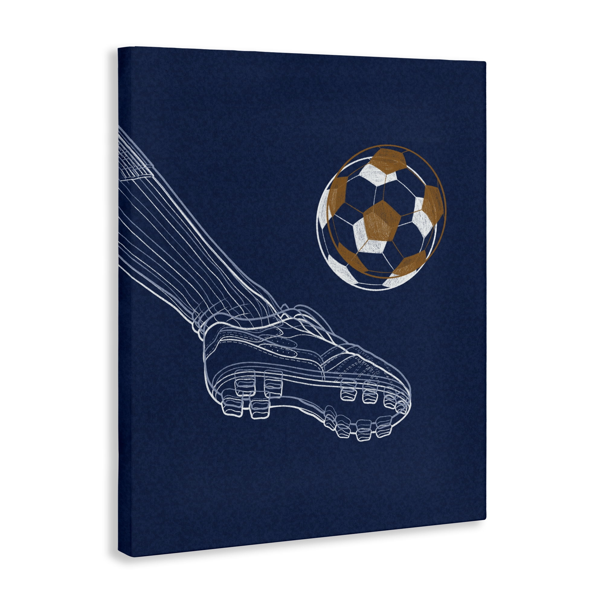 Stupell Industries Soccer Lines Contour Canvas Wall Art, design by Marcus Prime