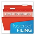 thumbnail image 7 of Colored Reinforced Hanging Folders, Legal Size, 1/5-Cut Tabs, Red, 25/Box | Bundle of 10 Boxes, 7 of 7