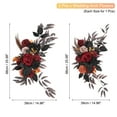 thumbnail image 2 of 26" Wedding Arch Flower Artificial Silk Floral Black/Red/Gray,2 Pack, 2 of 7