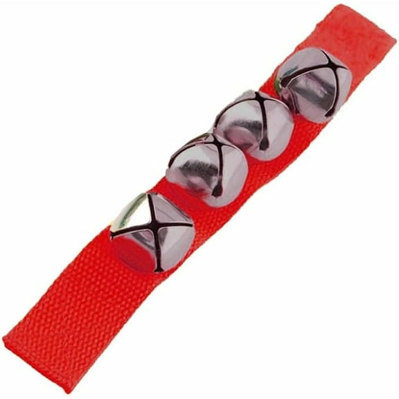 Wrist Bells - Includes Velcro Closure with 4 bells! (Red)
