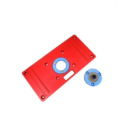 

Aluminum Alloy Router Table Insert Plate with Ring for Wooden Benches RT0700C Woodworking Tool