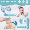thumbnail image 4 of Baby Healthcare and Grooming Kit, Electric Safety Nail Trimmer Baby Nursery Kit, Newborn Care Kits with Hair Brush Comb for Newborn Infant Toddlers Baby Boys Girls Kids,Baby Shower Gifts, Blue, 4 of 8