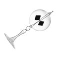 thumbnail image 2 of jesticaly Solar Crookes Radiometer Glass Desktop Ornament Bookshelf Entrance for Shelf Clear 9x21 cm, 2 of 6