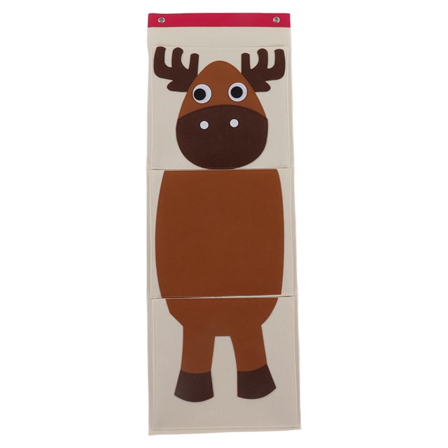 Wall Mounted Storage Bag, Suspensible Over Door Hanging Storage Bag Felt For Home Elk 100.6x35cm