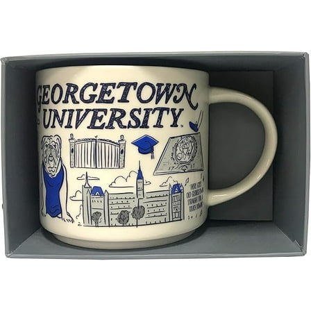 Starbucks Been There Campus Collection Georgetown University 14oz Ceramic Coffee Mug