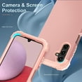 thumbnail image 4 of Dteck Case for Samsung Galaxy A14 5G,Shockproof Rubber Armor Silicone Rugged Case Hybrid Hard Back Phone Cover, Rosegold, 4 of 7