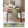 thumbnail image 3 of Vintage Leaves Table Runner 72 Inches, Farmhouse Spring Pastoral Botanical Leaf Bed Runner Dresser Scarves Tabletop for Indoor Outdoor Parties/Ceremony/Banquet, 13" x 72", 3 of 8