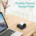 thumbnail image 4 of Portable Mini Thermal Receipt Printer 58mm BT USB Compatible Common Operating Systems Connect 203dpi Resolution  for Bill Restaurant Ordering Information Printing, 4 of 6