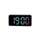 thumbnail image 1 of Reloj despertador Digital LED Billuyoard con medidor de temperatura brillo ajustable alarma 12/24H termómetro espejo Decoración del hogar Concha negra/colorida, 1 of 6