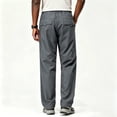 thumbnail image 2 of Men Multi Pocket Cargo Trousers Regular Light Stretch Ripstop Outdoor Travel Pants S-XL, 2 of 9
