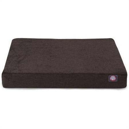 UPC: 0788995516675 | Majestic Pet | Villa Velvet Shredded Memory Foam Rectangle Pet Bed For Dogs  Removable Cover  Storm  Large