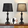 thumbnail image 6 of NATYSWAN Table Lamp Set of 2, 19" Mordern Bedside Lamps for Living Room & Bedroom, Desk Lamps for Nightstand, Office, Study(Bulb not Included), 6 of 9