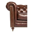 thumbnail image 6 of BIRMINGHAM SOFA DARK BROWN LEATHER, 6 of 7