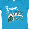 thumbnail image 4 of Inktastic Ovarian Cancer Awareness My Grandma is a Fighter Boys or Girls Baby Bodysuit, 4 of 5