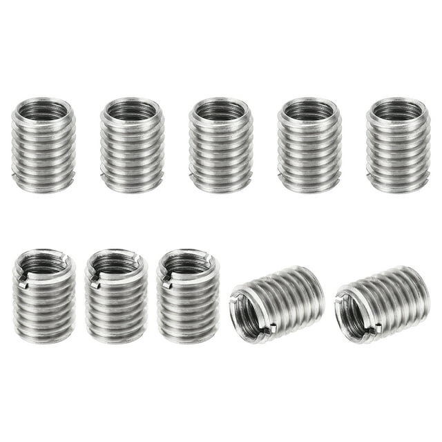 Unique Bargains Adaptateurs Filetage Manchon Réducteur Écrou M12 * 1,75 Mâle à M10 * 1,5 Femelle Réparation Insert Vis Réducteur 15mm 10pcs