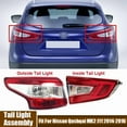 thumbnail image 2 of Left, Right Tail Light Signal Lamp Assembly For Nissan Qashqai MK2 J11 2014-2016, 2 of 7