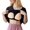 Black, variant on Women Tshirt Women Casual Loose Short Sleeve Bra Built In Tank Top with Cup Black XXL
