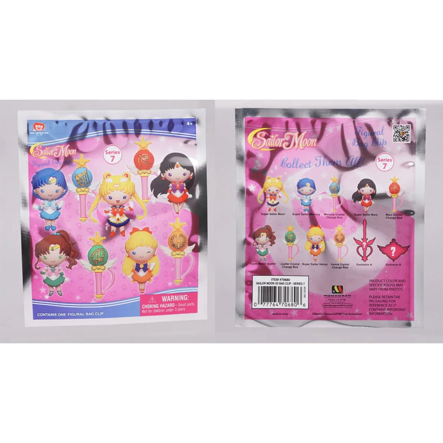 Sailor Moon Series 7 3D Foam Bag Clip Random 6-Pack - Walmart.com