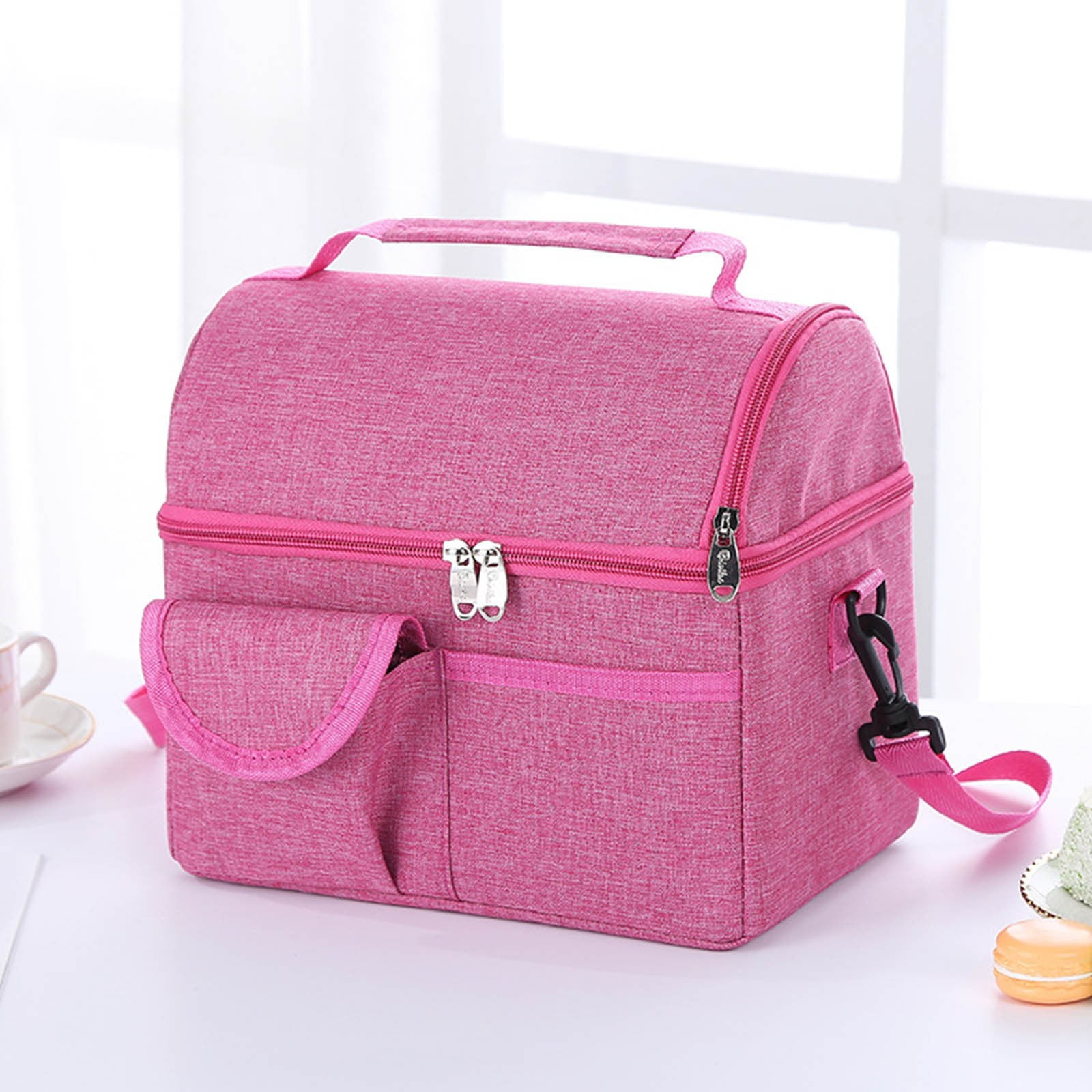 QISIWOLE Lunch Box for Men Women Adults Small Multiple Pockets Lunch