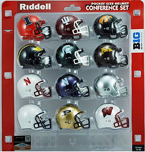 big ten mini football helmets