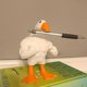 thumbnail image 2 of Buffs Ducks Figurine Ornament Sturdy Wear Resistant Crafts Decor for Living Room Bedroom, 2 of 5