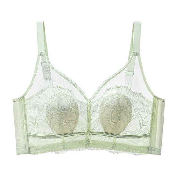 DecSea Women's Rabbit Ear Cup Underwear Without Steel Ring Lace Bra