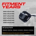 thumbnail image 4 of Master Tailgaters Replacement for Infiniti M35, M45 (2006-2008) Backup Camera OE Part # 28442-EG01A, 28442-EG000, 28442-EG00A, 4 of 7