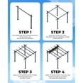 thumbnail image 6 of Rugerasy 10x10 FT Aluminum Retractable Pergola with Adjustable Sun Shade Canopy,Modern Metal Patio Gazebo,Weather-Resistant Outdoor Shelter,Gray-Blue, 6 of 7