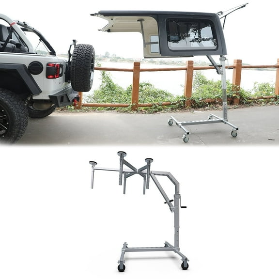 Hardtop Removal Lift Cart Holder Movable For 2018-2024 Jeep Wrangler JL 2/4 door hard top model