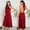 Red, variant on Womens Halter Nightgown, Solid Color Low Back Long Slip Sleep Dress