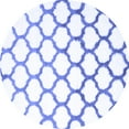thumbnail image 1 of Ahgly Company Indoor Round Trellis Blue Contemporary Area Rugs, 6' Round, 1 of 4