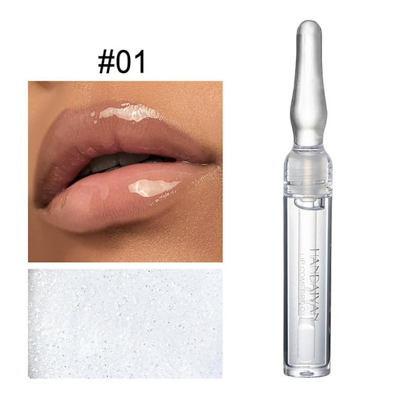Aceite para labios, brillo labial, ampolla hidratante, 2 ml, HUOGUO