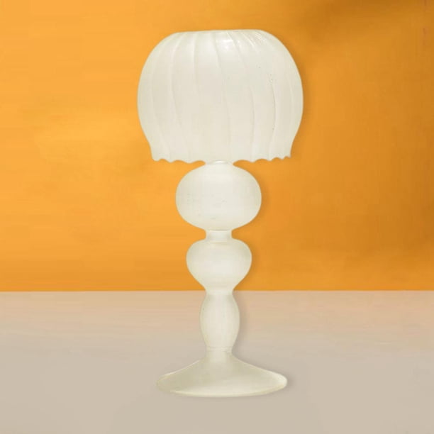 Lámpara cristal creativa Portavelas candeliere Pilar para Navidad, de , Halloween, Adornos de ventana , Blanco Soledad Sujetavelas