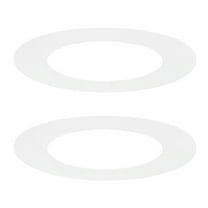 Uxcell 2-Pack Goof Rings for 4" Recessed Lights, 4.3" ID 6.7" OD Durable Plastic Trim Ring Flush Mount White