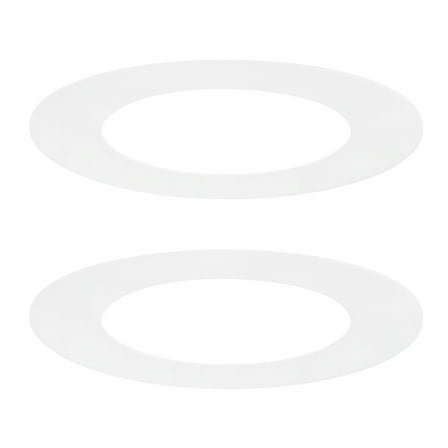 Uxcell 2-Pack Goof Rings for 4" Recessed Lights, 4.3" ID 6.7" OD Durable Plastic Trim Ring Flush Mount White