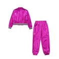 thumbnail image 6 of HULIJA Boys Metallic Bomber Jacket and Pants Modern Jazz Dance Clothing Set Hip Hop Dancing Outfits Hot Pink 14, 6 of 7