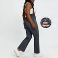 thumbnail image 6 of Miluxas Stretchy Flare Jeans for Women High Waisted Pull On Bell Bottom Jeans Trendy Elastic Tummy Control Denim Pants Gray S(S), 6 of 8