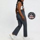 thumbnail image 5 of Pantalones de Cintura Alta para Mujeres Casual Cintura Elástica Caminando con Bolsillos Pantalones Impresos No Tela de Denim Imitación Pantalones de Denim Cómodos para Salir, 5 of 8