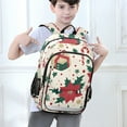 thumbnail image 6 of FORMRS Unisex School Backpack 17" Student Travel Bag with Laptop Compartment, Christmas Floral, 6 of 7