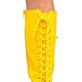 thumbnail image 5 of Pro Wrestling Lace-Up Boots and Coordinating Wristbands Yellow Medium, 5 of 10