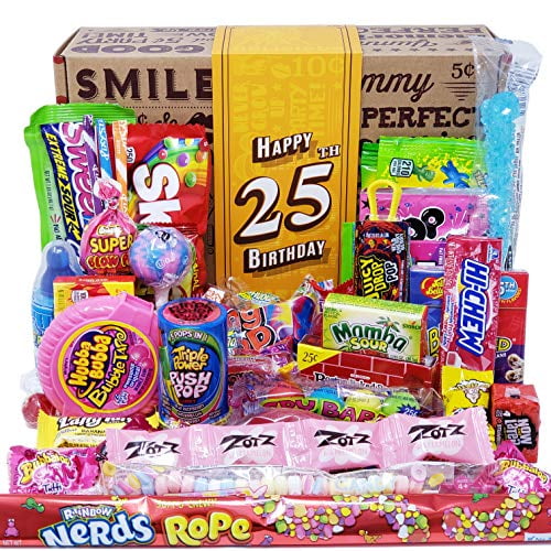 VINTAGE CANDY CO. 25TH BIRTHDAY RETRO CANDY GIFT BOX 1996 Decade