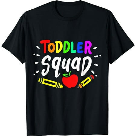 

Toddler Squad Pre-K Teacher Pre School Teacher Gift Cotton T-Shirt