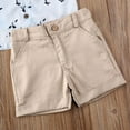 thumbnail image 5 of Baby Toddler Boy Outfits 2T 3T 4T 5T Clothes Summer Kids Pattern Short Sleeve Button Down Shirt  Shorts Set, 5 of 8