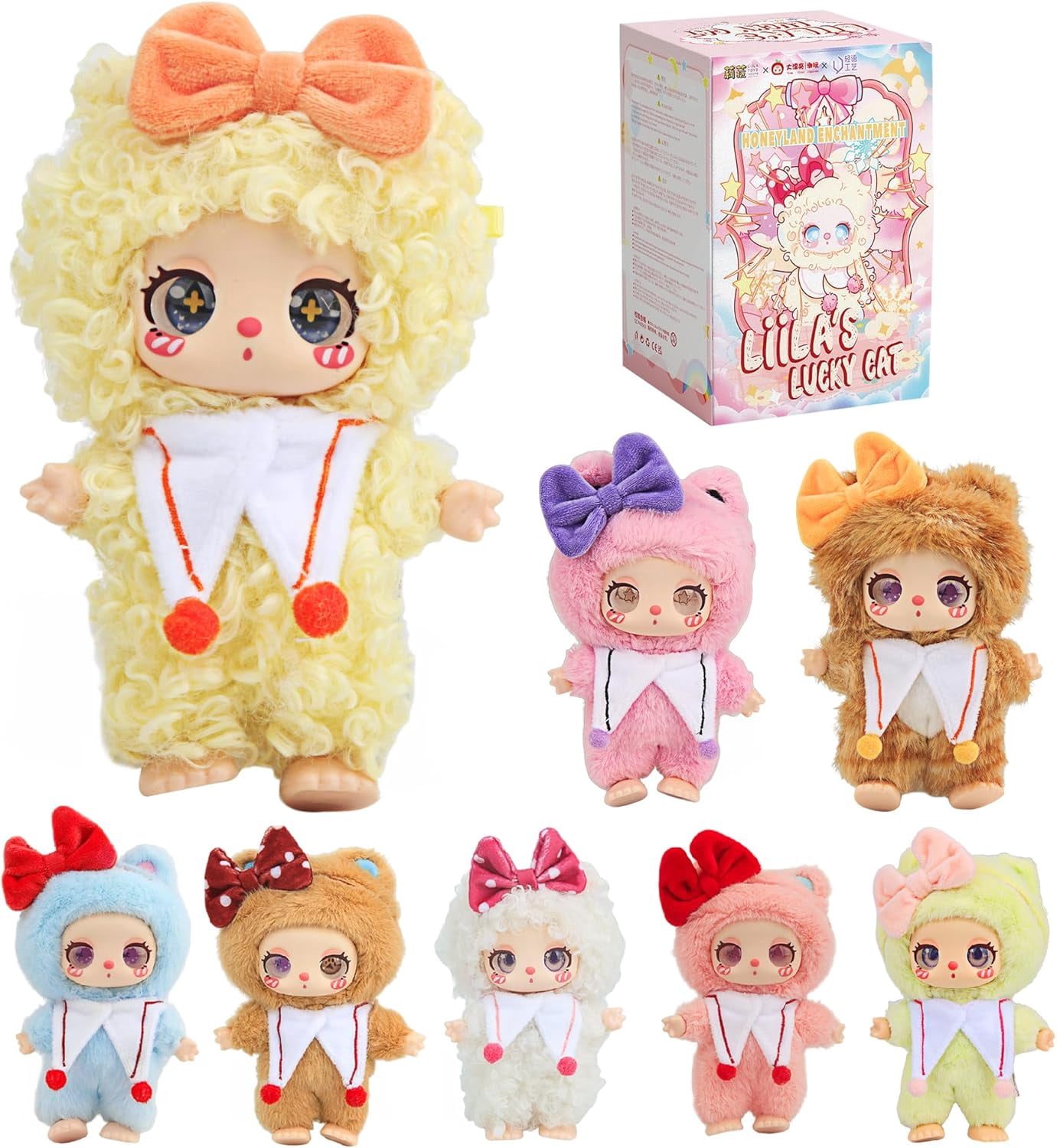 Liila's Lucky Cat Blind Box Plush Keychain – 8.5