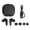 Black, variant on Yajisi Wireless Translation Earbuds with APP 74 Languages 70 Accents Noise Cancelling Earphones for Social Music Call, Sky Blue