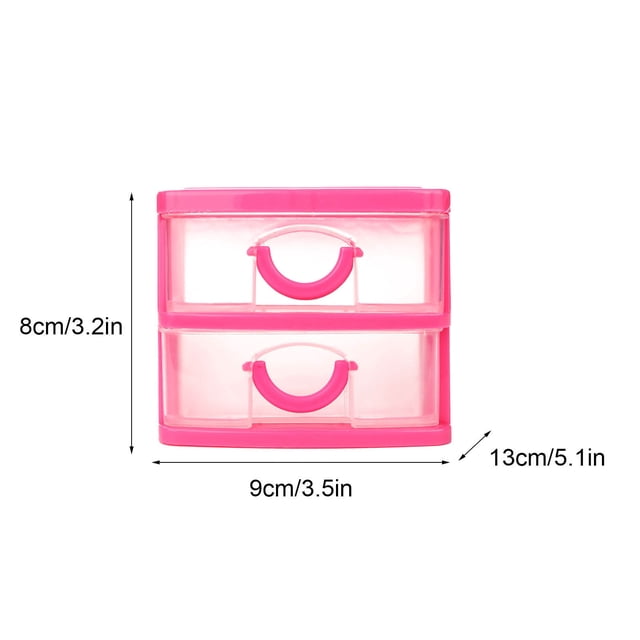 Vadktai Storage Drawer, Plastic Drawers Multifunctional Desktop Storage Box, Storage Containers Small Drawers Organizer for Home, Office, Sundries Holder